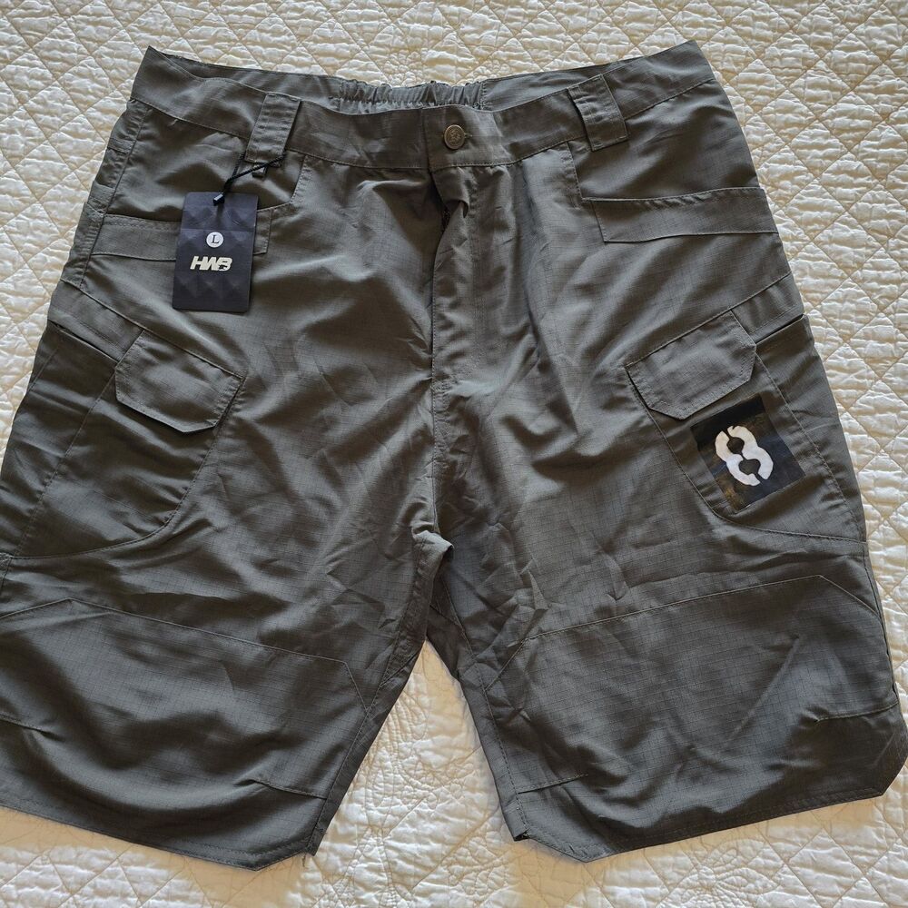 HWB Outdoor TacticalCargo Shorts | Size XL | Men Olive Green